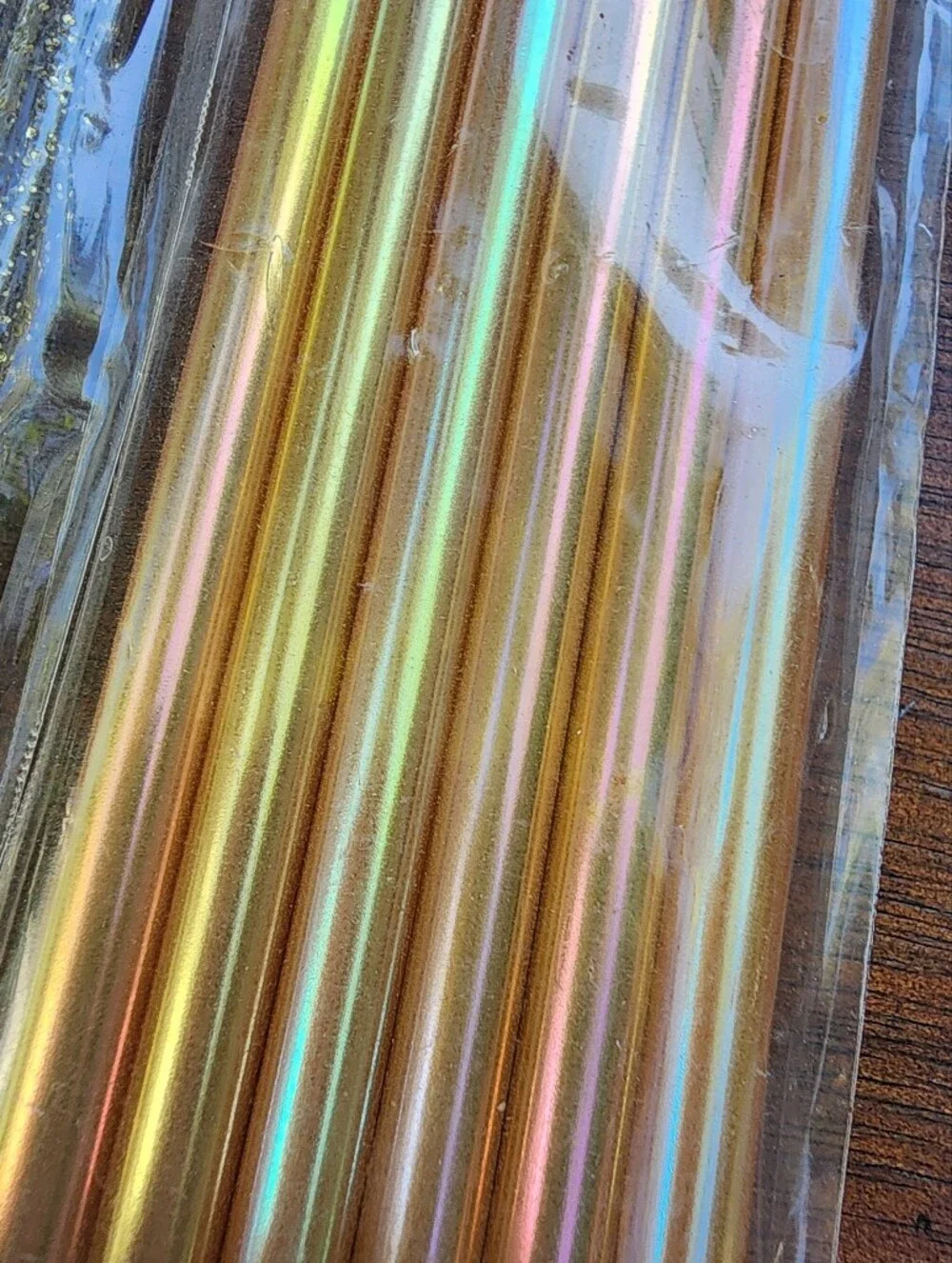Celebrate It Reusable Straws Lot 3 Packs 18 Total Glitter Iridescent NIP
